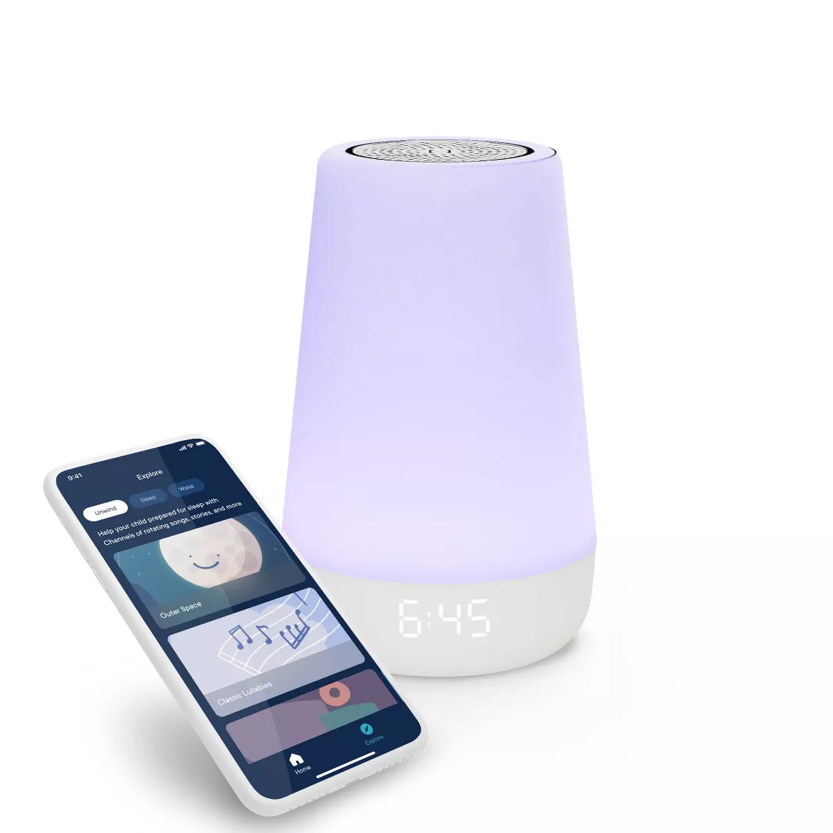 Máquina para dormir, luz nocturna y sonido todo en uno Hatch Rest de segunda generaci