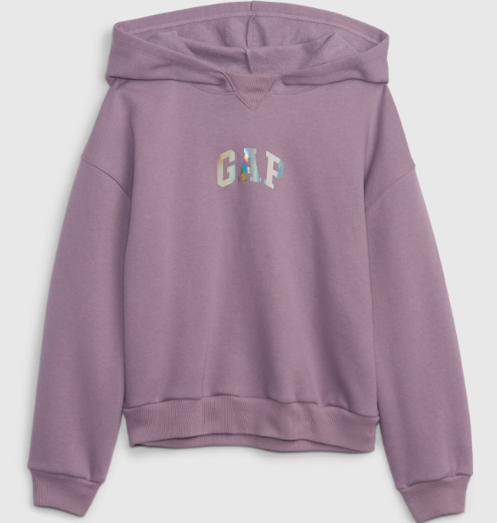 Sudadera con capucha y logo en arco de Gap para niños