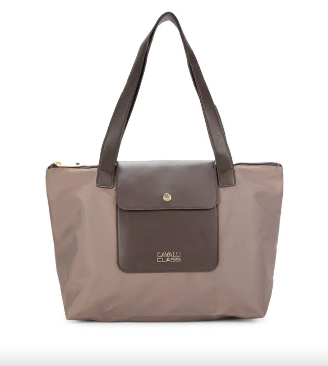Cavalli Class Bolso tote mediano con bloques de color tonal