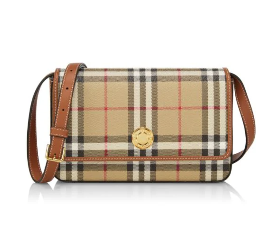 Burberry Bolso bandolera a cuadros Hampshire