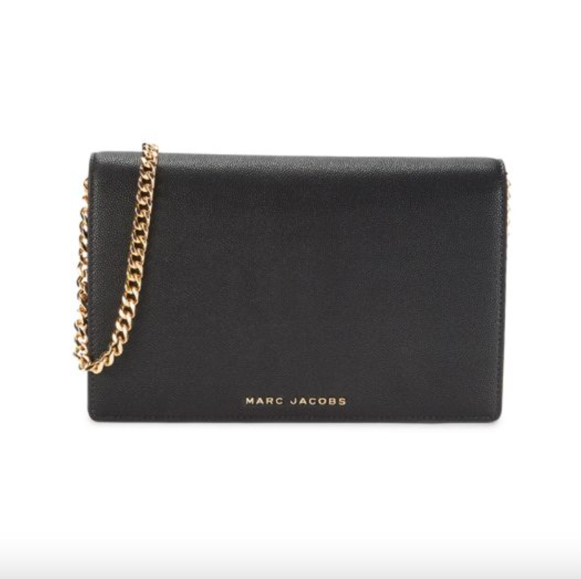 Marc Jacobs Bolso bandolera con cadena de piel sintética