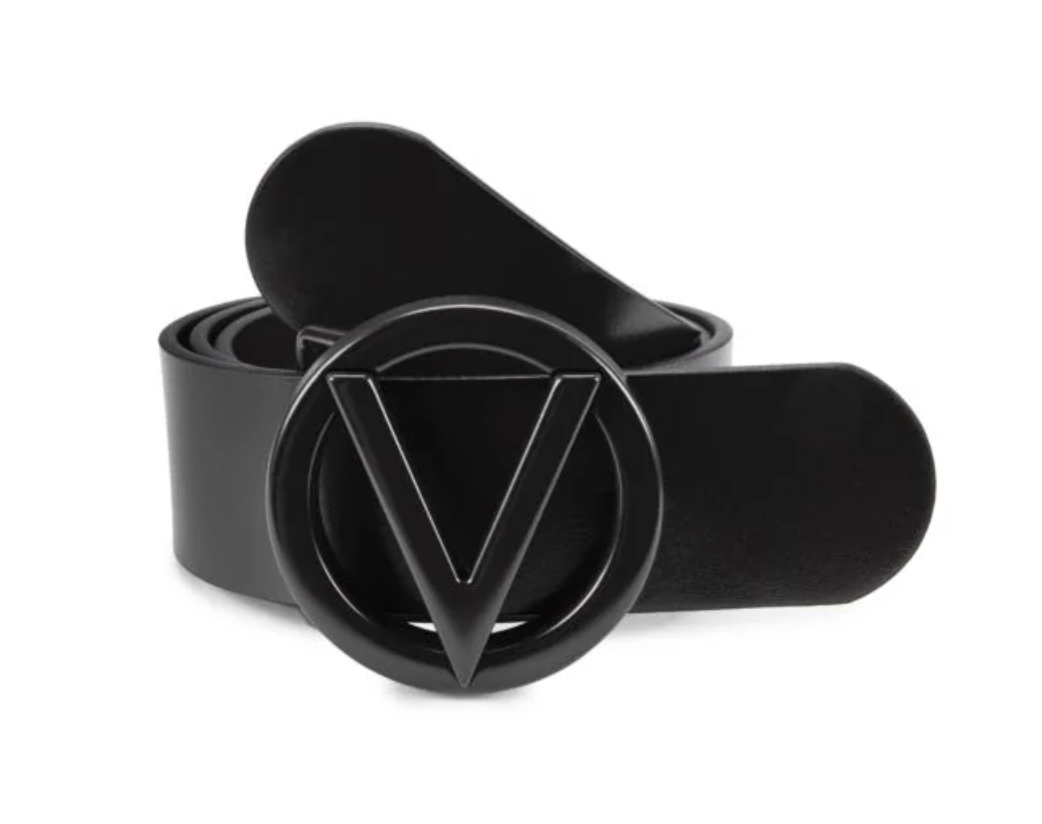 Valentino by Mario Valentino Cinturón Giusy de piel con hebilla del logo