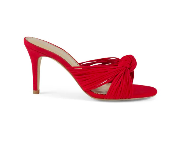 Sandalias de tacón anudado Jane Ultrasuede