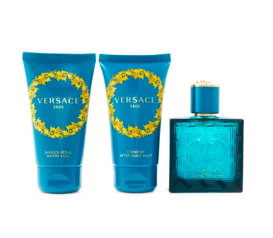 Set de 3 piezas de eau de toilette, gel de ducha y aftershave Versace