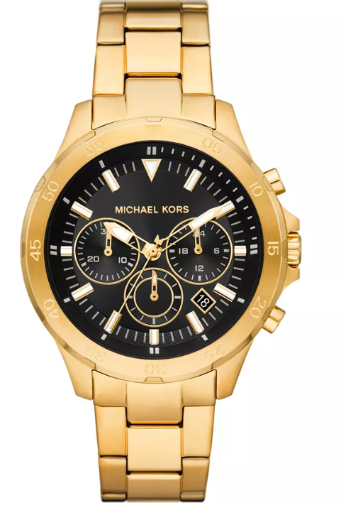 Reloj Greyson de acero inoxidable dorado con cronógrafo para hombre de 43 mm