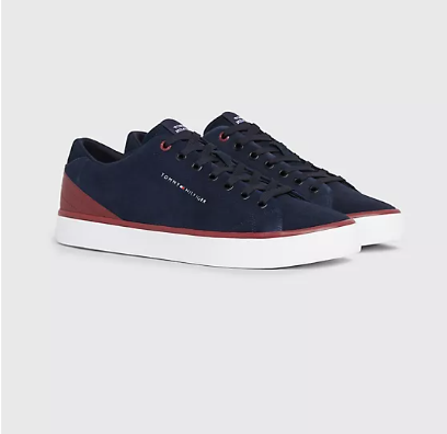 Zapatilla deportiva de ante con bloques de color