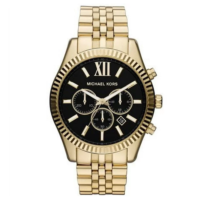Michael Kors Reloj cronógrafo Lexington de acero inoxidable