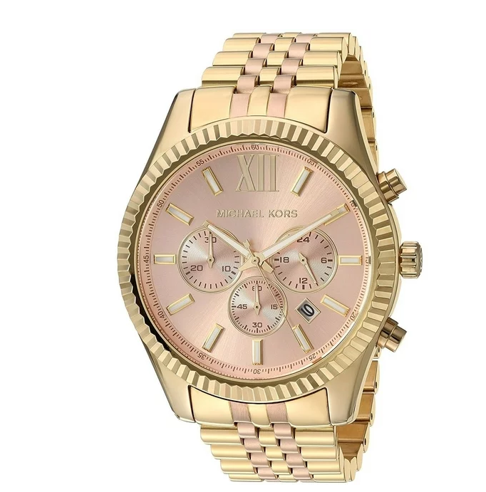 Michael Kors MK6473 'Lexington' Reloj cronógrafo de acero inoxidable de dos tonos par