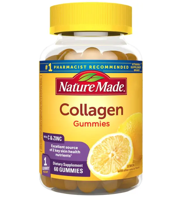 Gomitas de colágeno, 100 mg de colágeno hidrolizado, Vitaminas Nature Made
