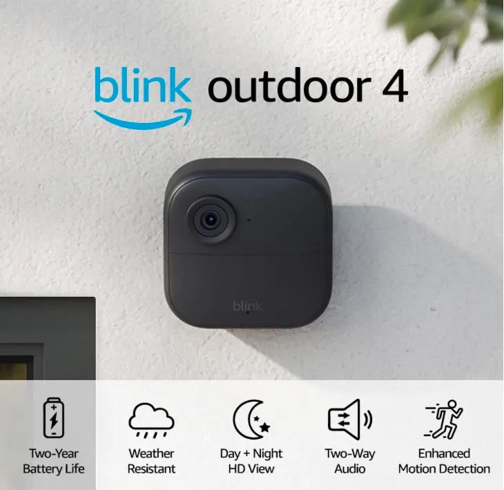 Blink Outdoor (4.ª gen.): cámara de seguridad inteligente HD