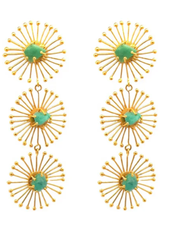 Triple Dandelion Earrings