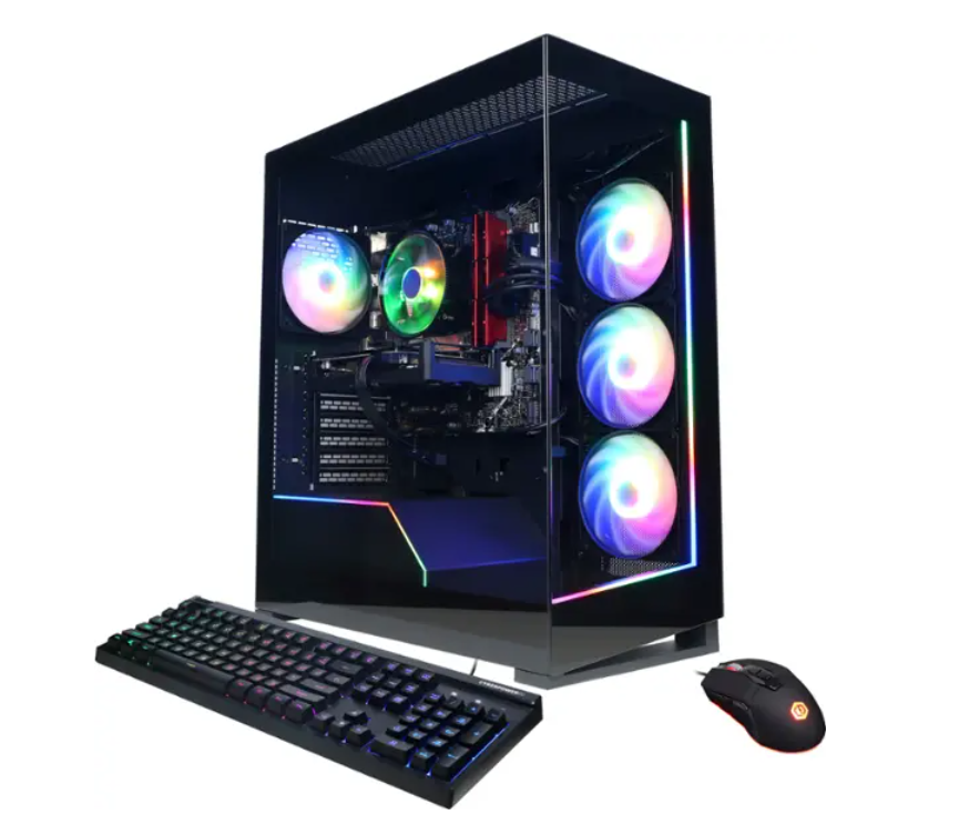 CyberPowerPC - Computadora de escritorio Gamer Master para juegos - AMD Ryzen 5 5500