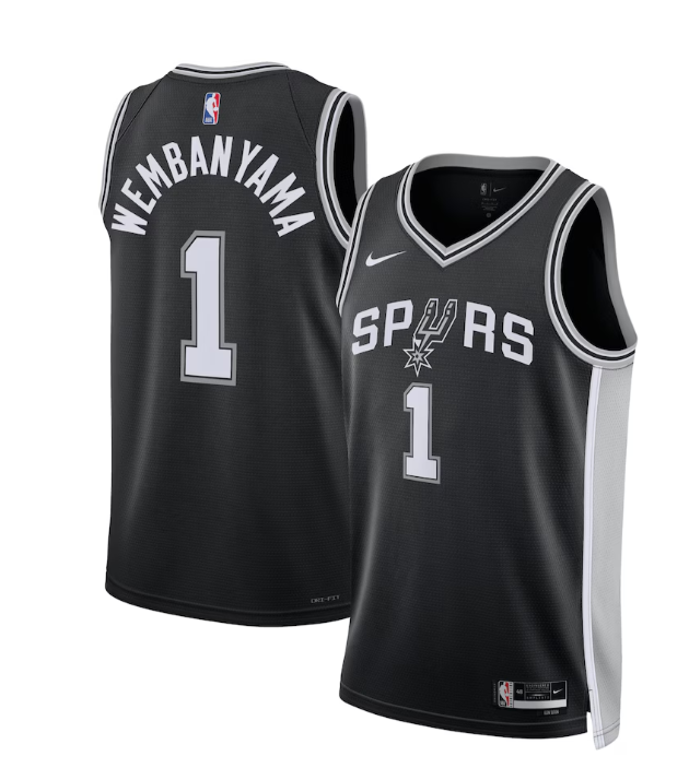 Camiseta Nike Icon Swingman de los San Antonio Spurs - Victor Wembanyama - Hombre