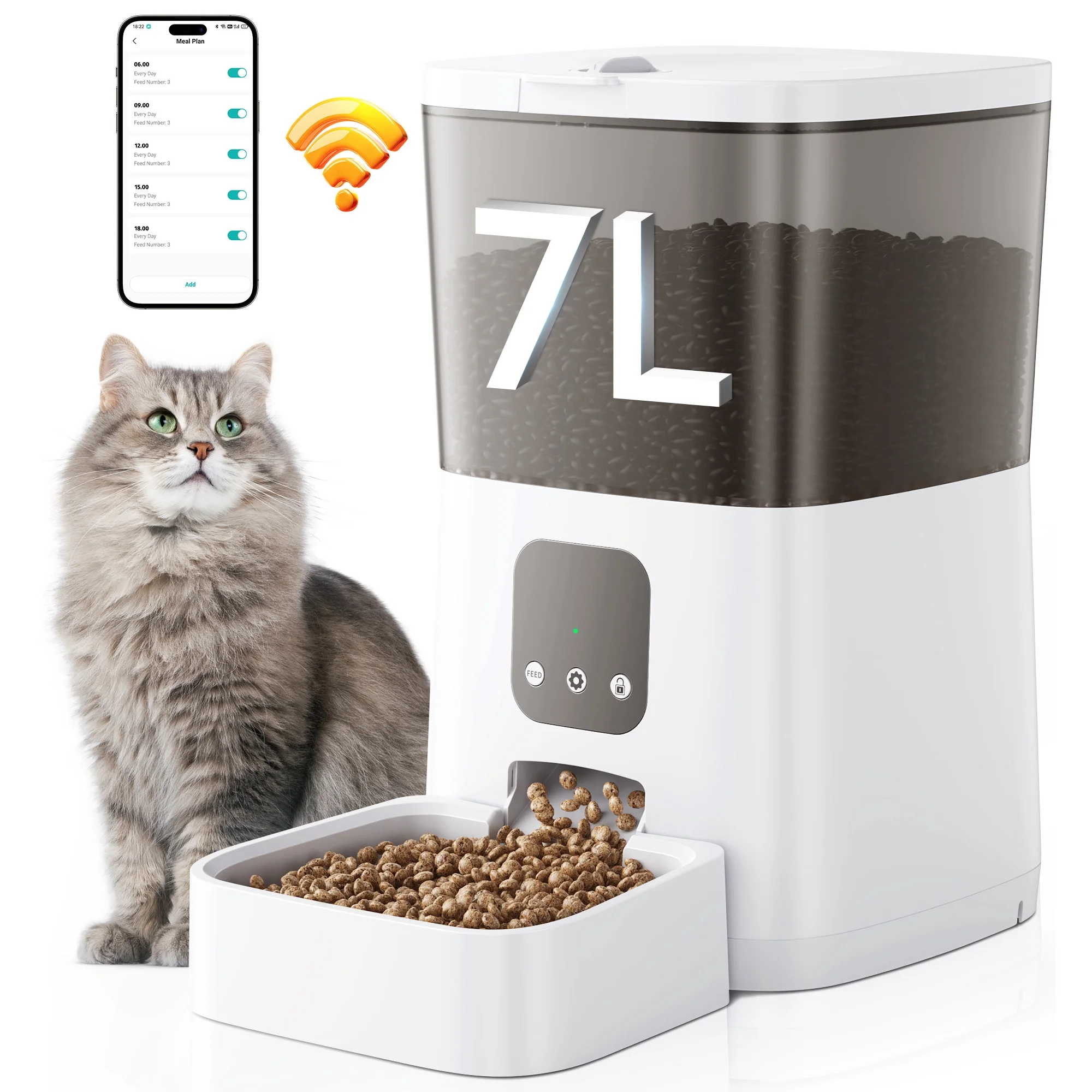 Zoolike Dispensador Automático de Alimentos Inteligente