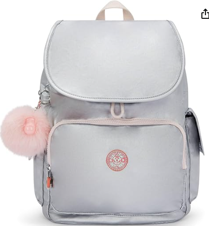 Kipling Mochila metálica City Pack, Ice Silver Met