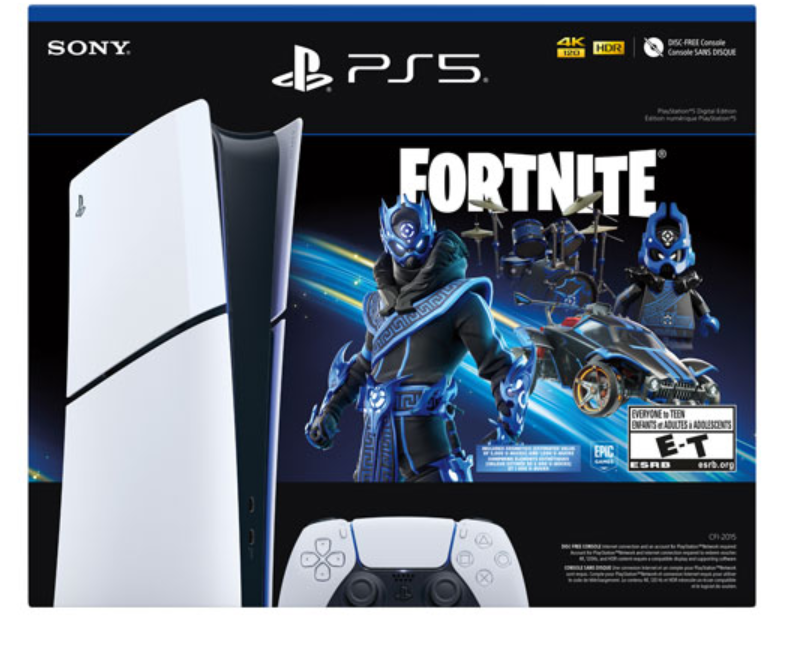 Consola PlayStation 5 Slim Edición digital: paquete Fortnite Cobalt Star