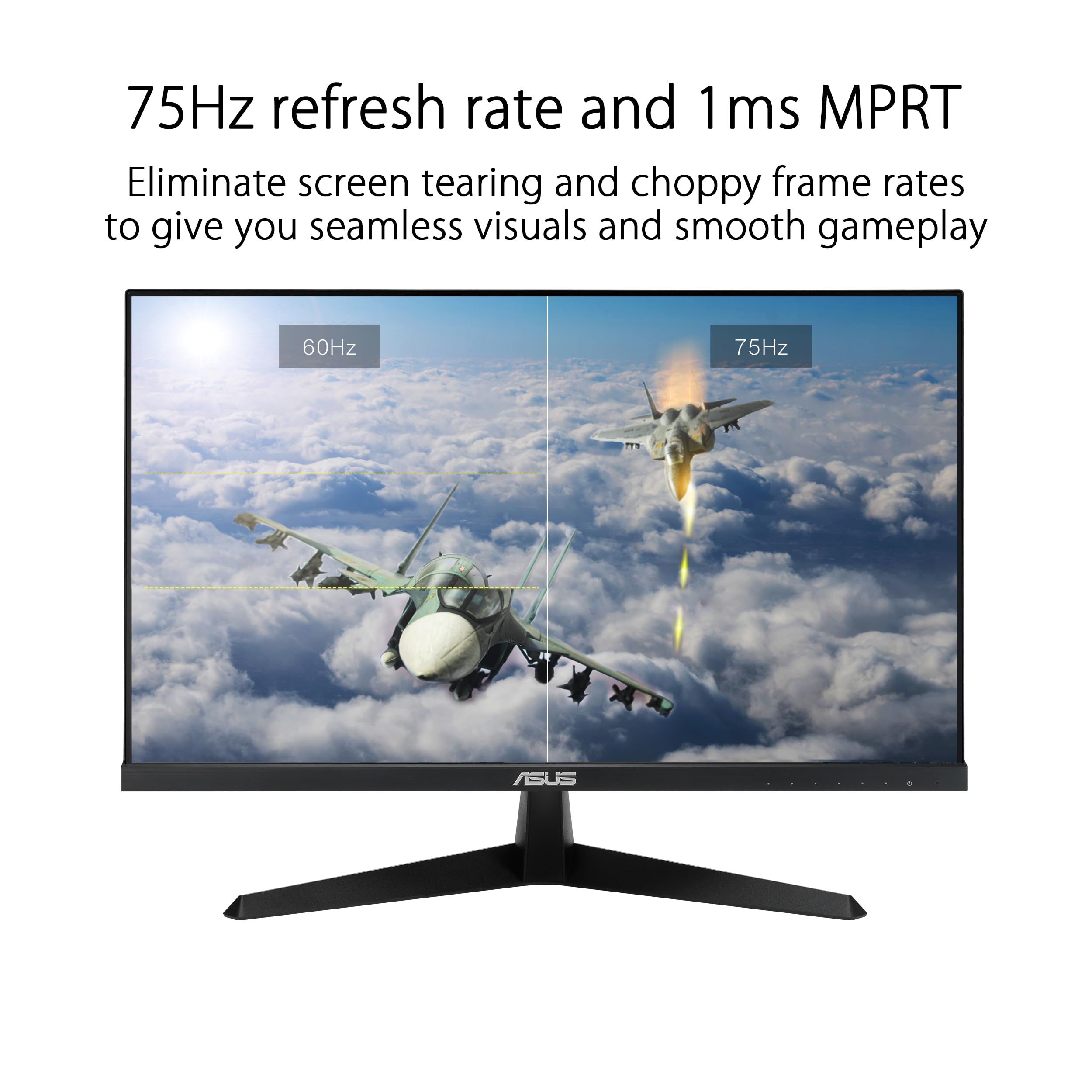 Monitor ASUS de 22" (21,45" visibles) 1080P Eye Care (VY229HE) - Full HD, IPS, 75 Hz,