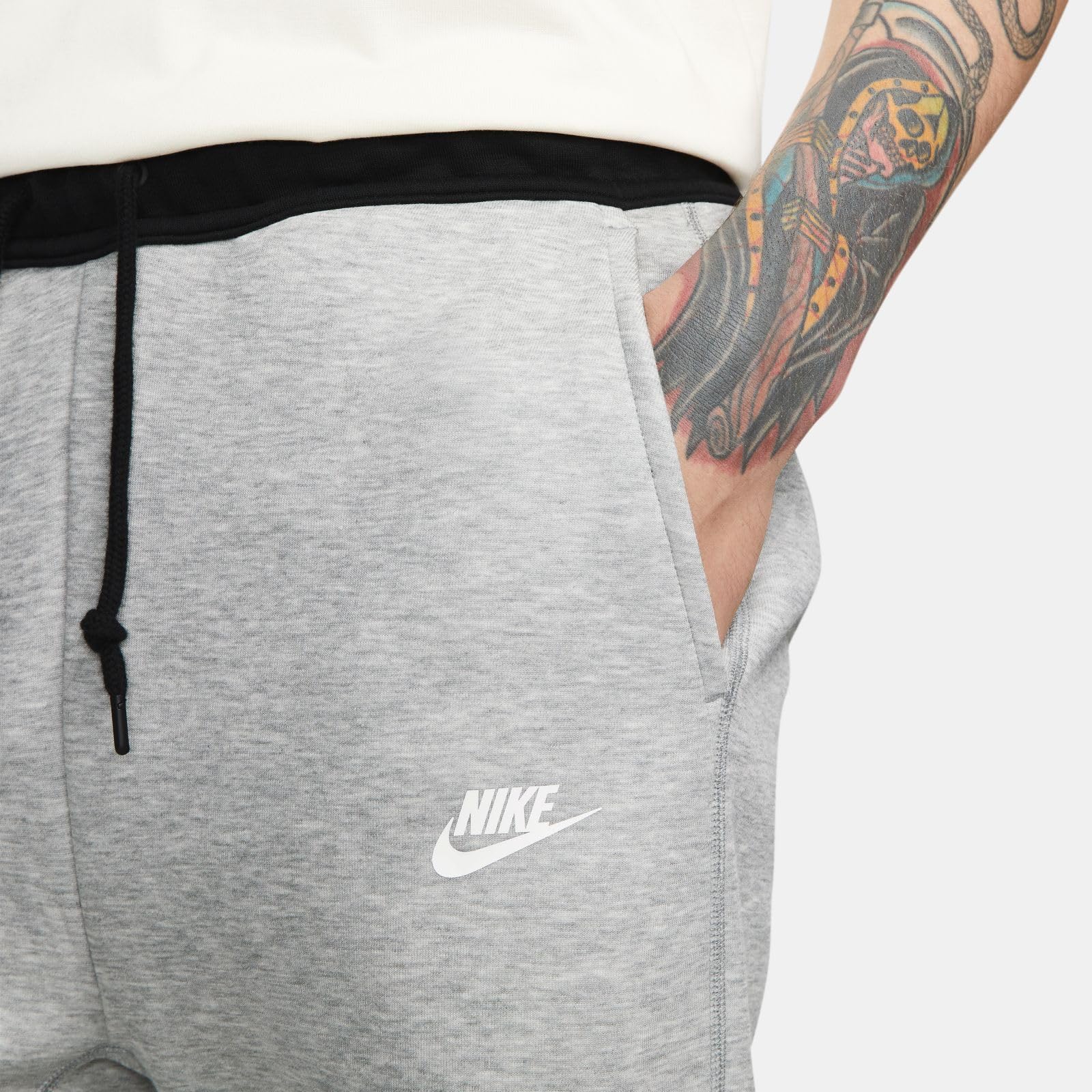 Nike Tech Fleece - Pantalón jogger para hombre, talla XXL, jaspeado/negro