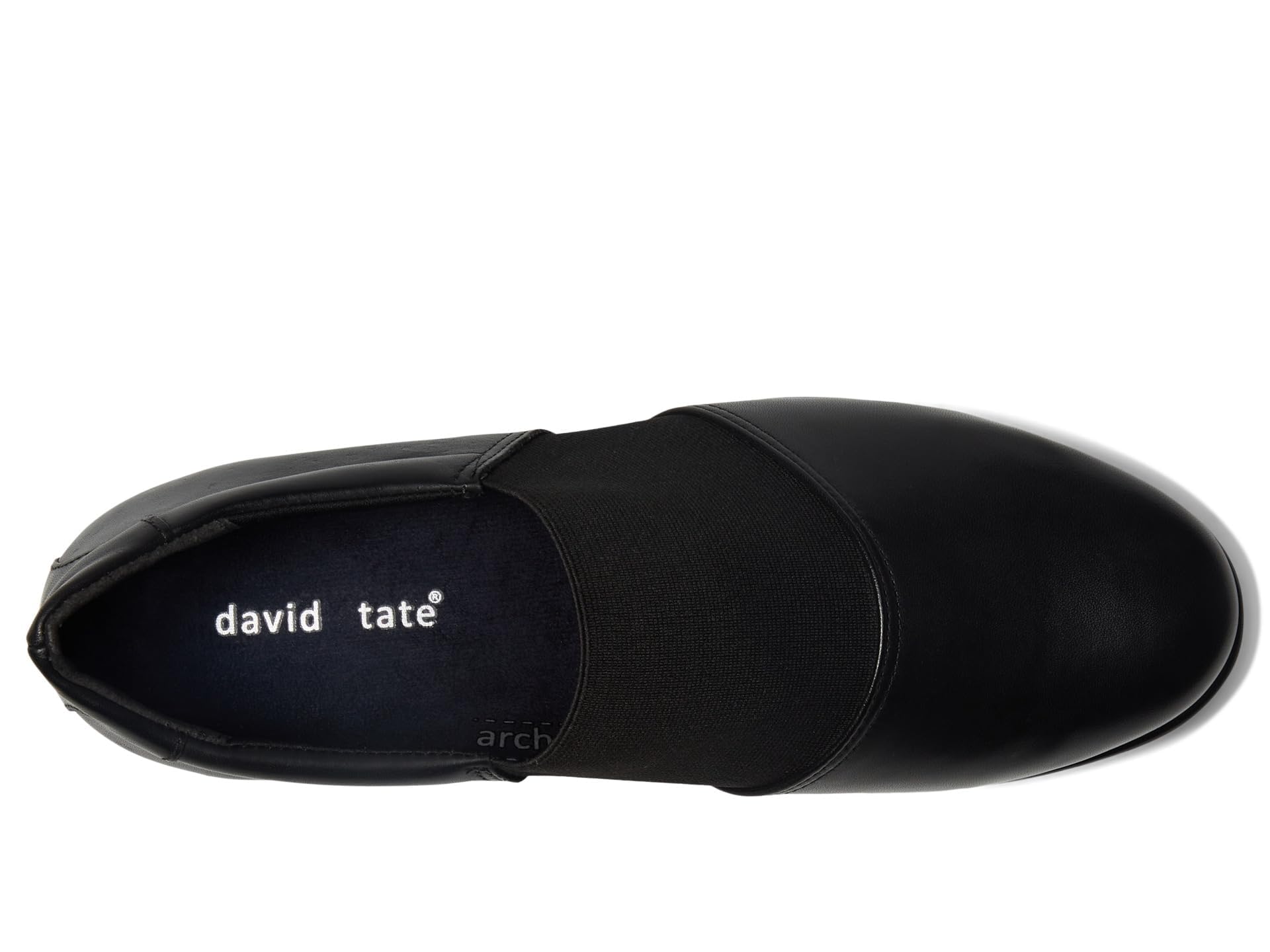 David Tate Dynasty - Piel de becerro negra para mujer, 10 mediano