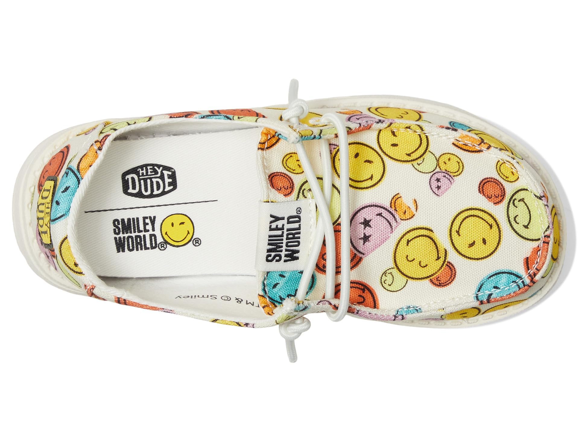 HEYDUDE Kids Wendy Smiley (niño pequeño) - Mocasines para niños - Parte superior de l