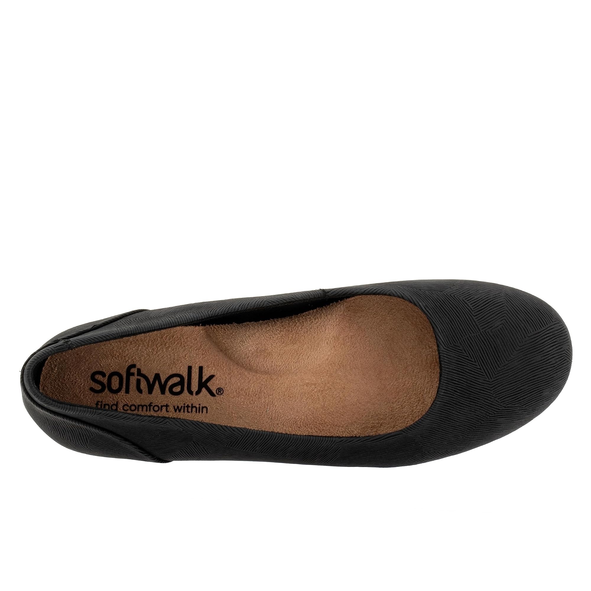 SoftWalk Mujer Sonoma Negro En Relieve 7.5 W (D)