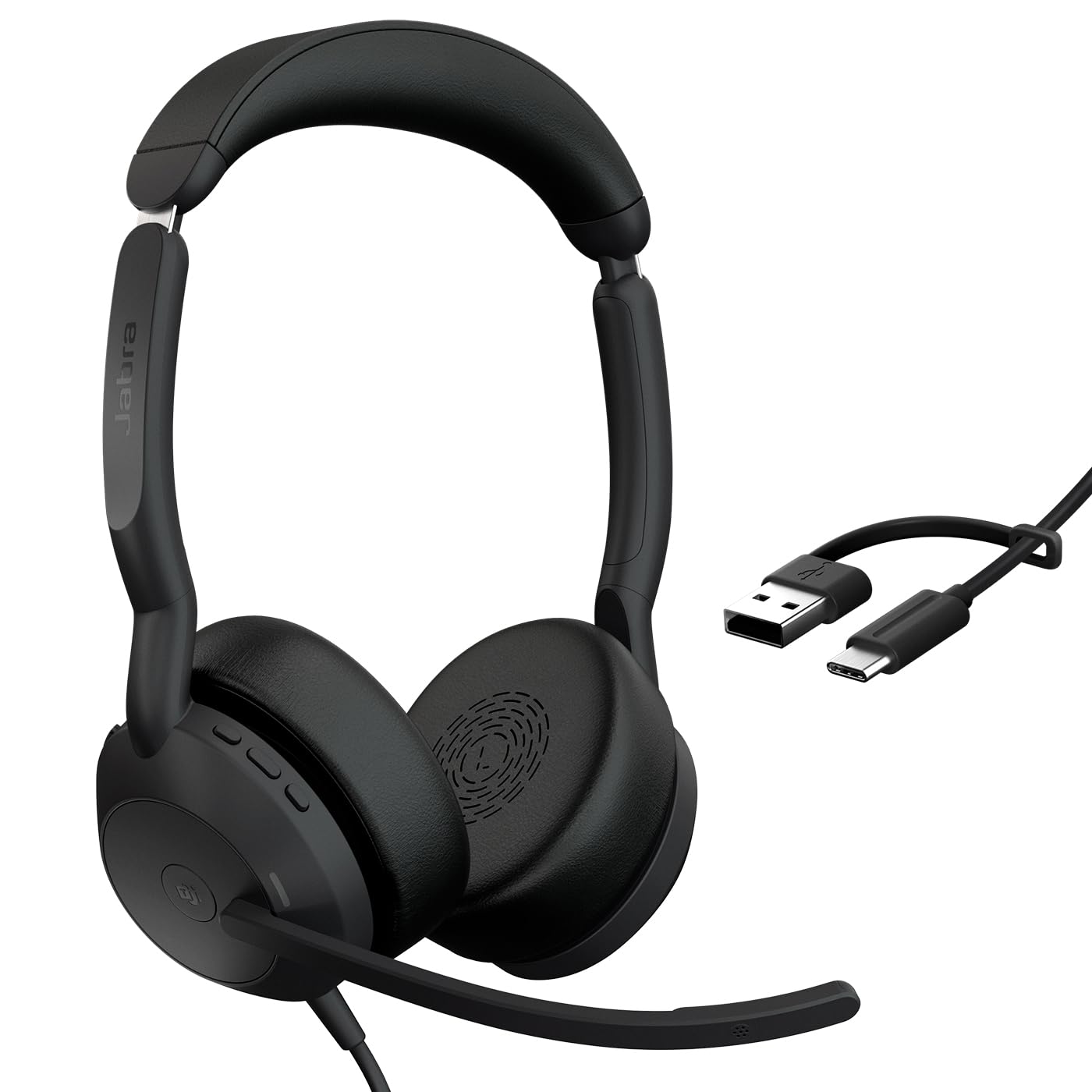 Jabra Evolve2 50 Auriculares Cablato A Padiglione Ufficio USB Tipo-C / USB Tipo-A Blu