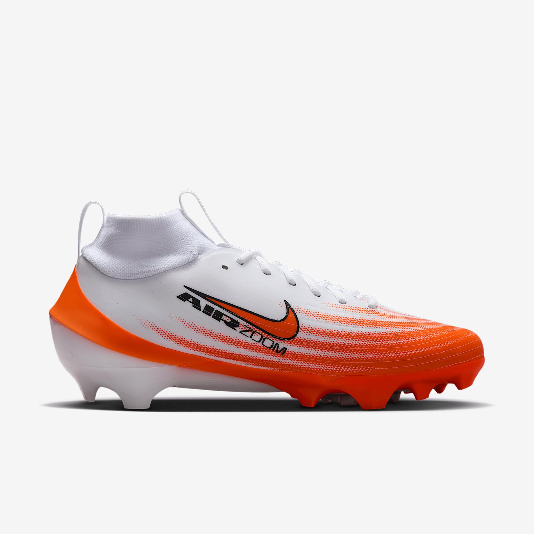 Zapatos de fútbol Nike Vapor Pro 1 (HM8850-103, blanco/naranja seguridad/plateado met