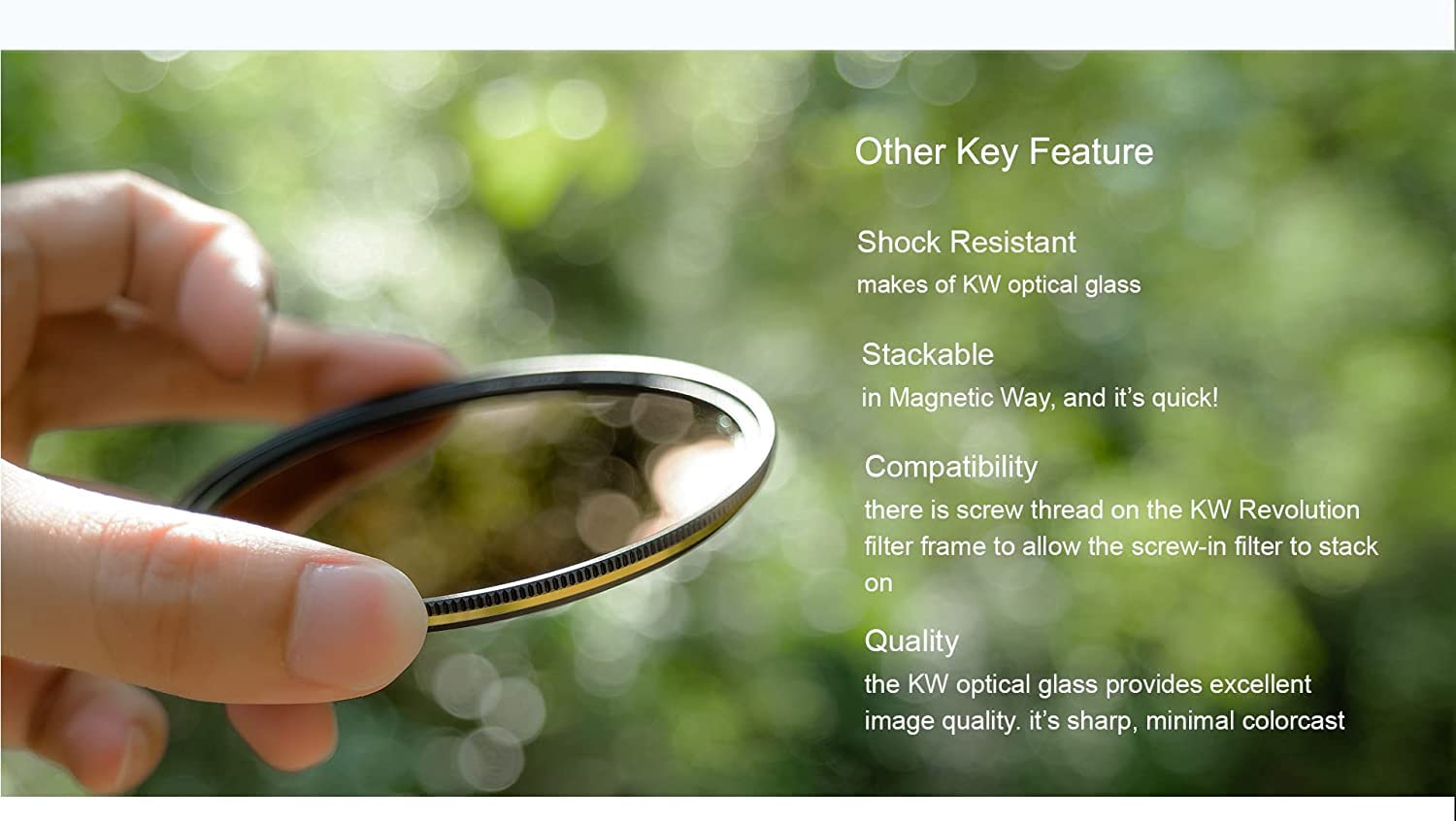 Kase Wolverine Revolution Filtro magnético neutro de 77 mm para contaminación lumínic