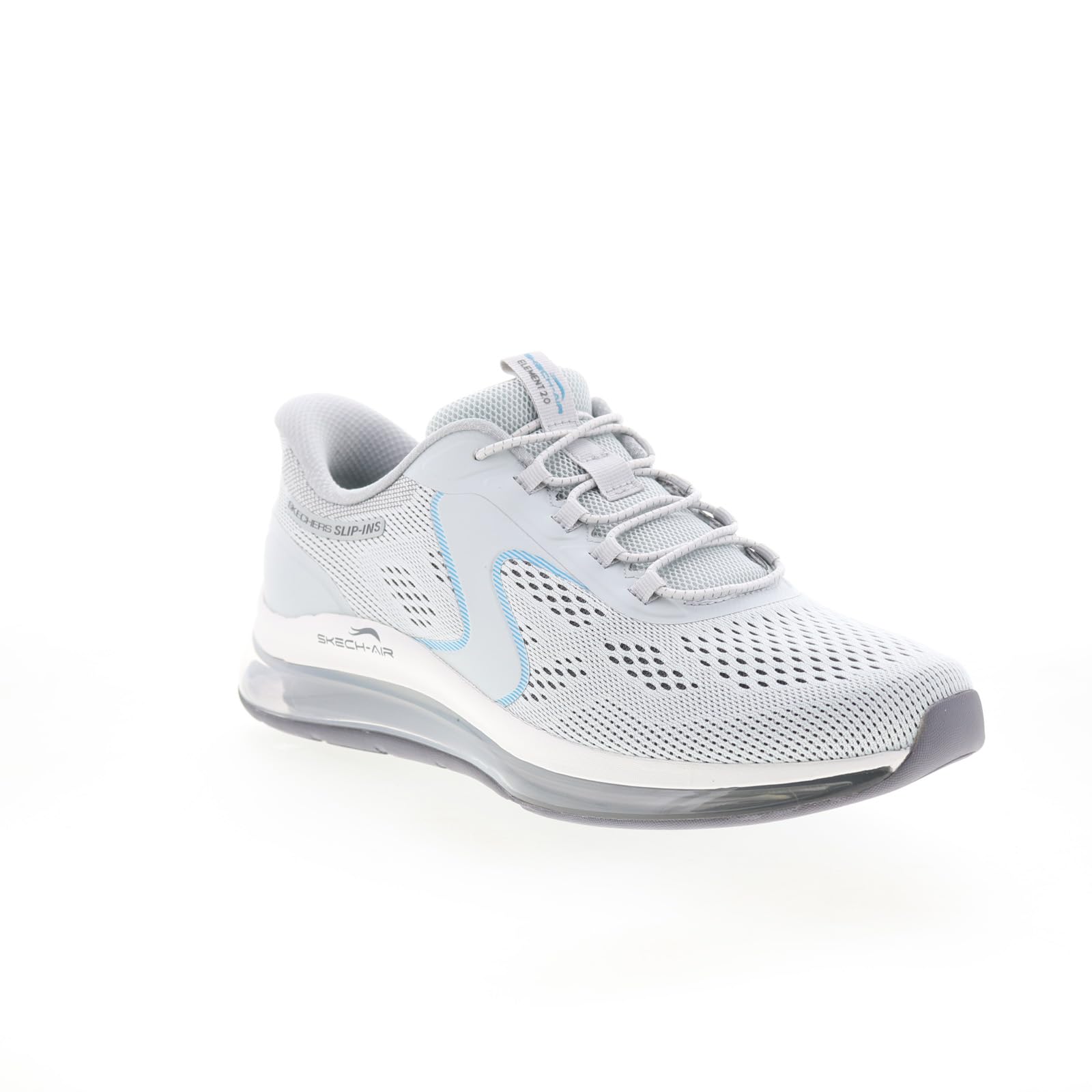 Skechers - Hombres Skech-Air Element 2.0 - Zapatos sin cordones Sairo, Color Gris/Azu