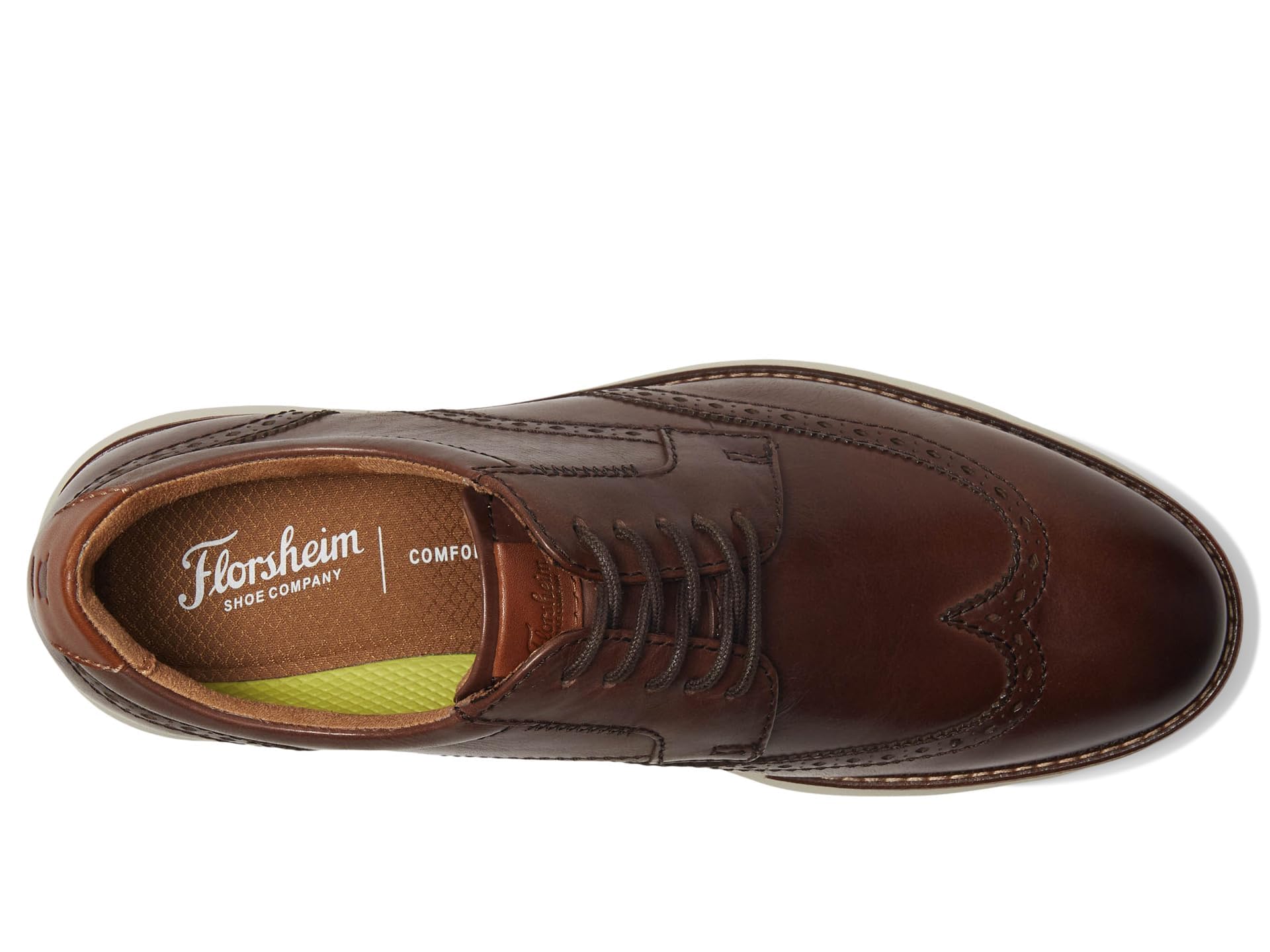 Florsheim Launch Wing Tip Oxford para hombre, marrón, 13 de ancho