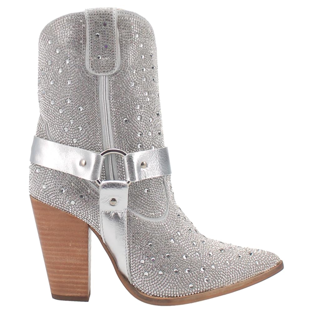 Botín Dingo Crown Jewel de Piel Plata 9 B (M)