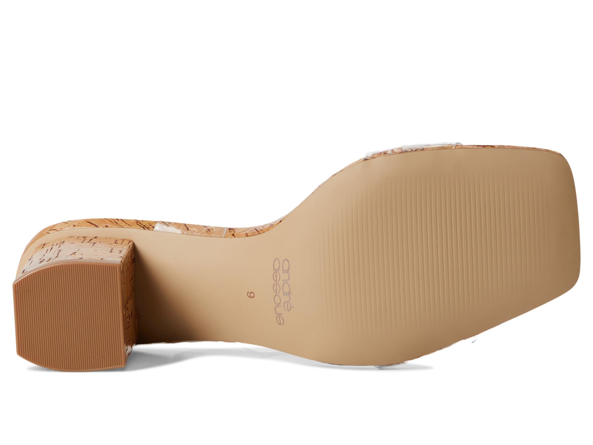 Andre Assous Drew Sandalia de tacón para Mujer, Transparente, 9