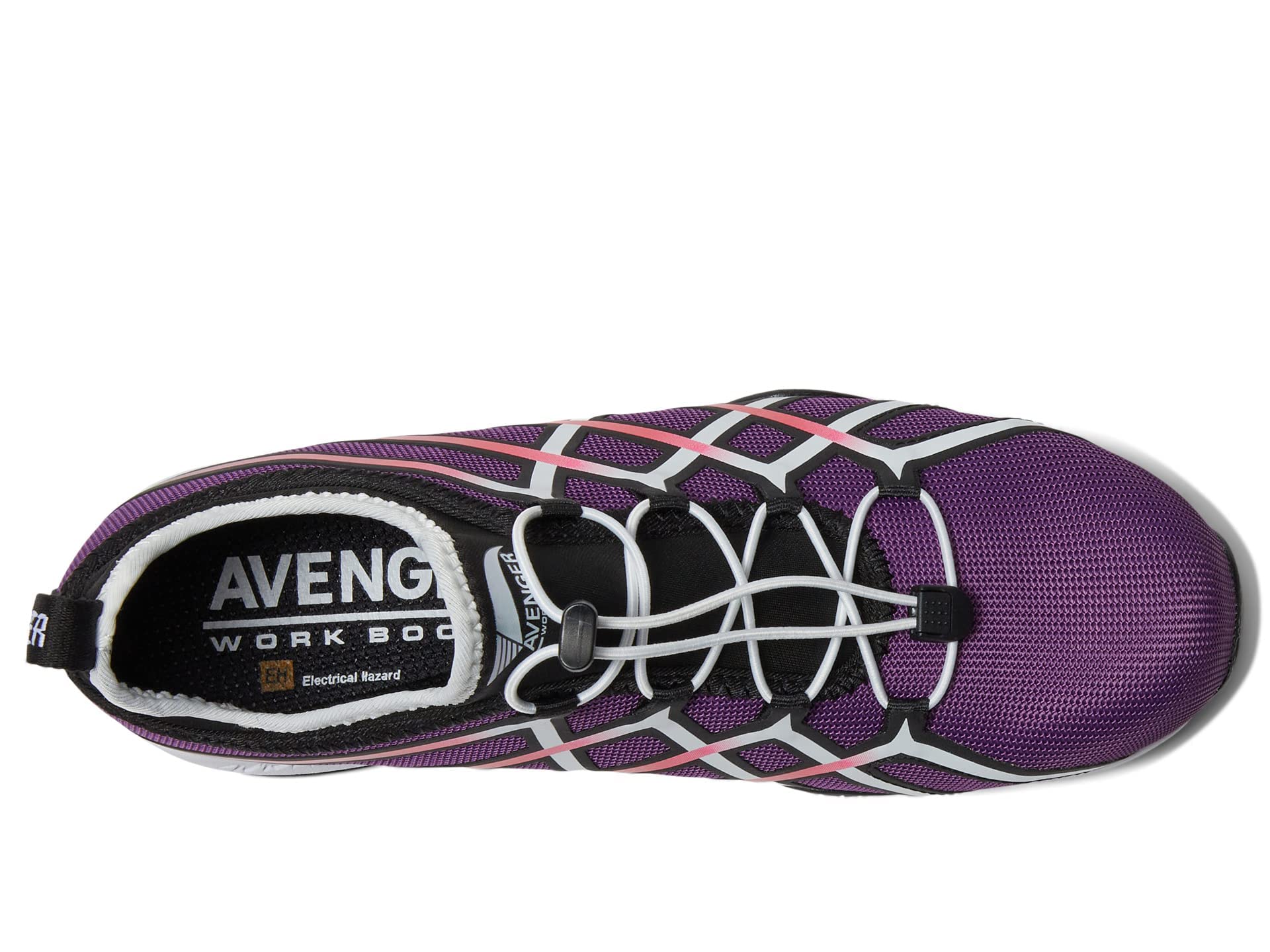 Botas de trabajo Avenger Hydro morado/blanco 8.5 D - Anchas