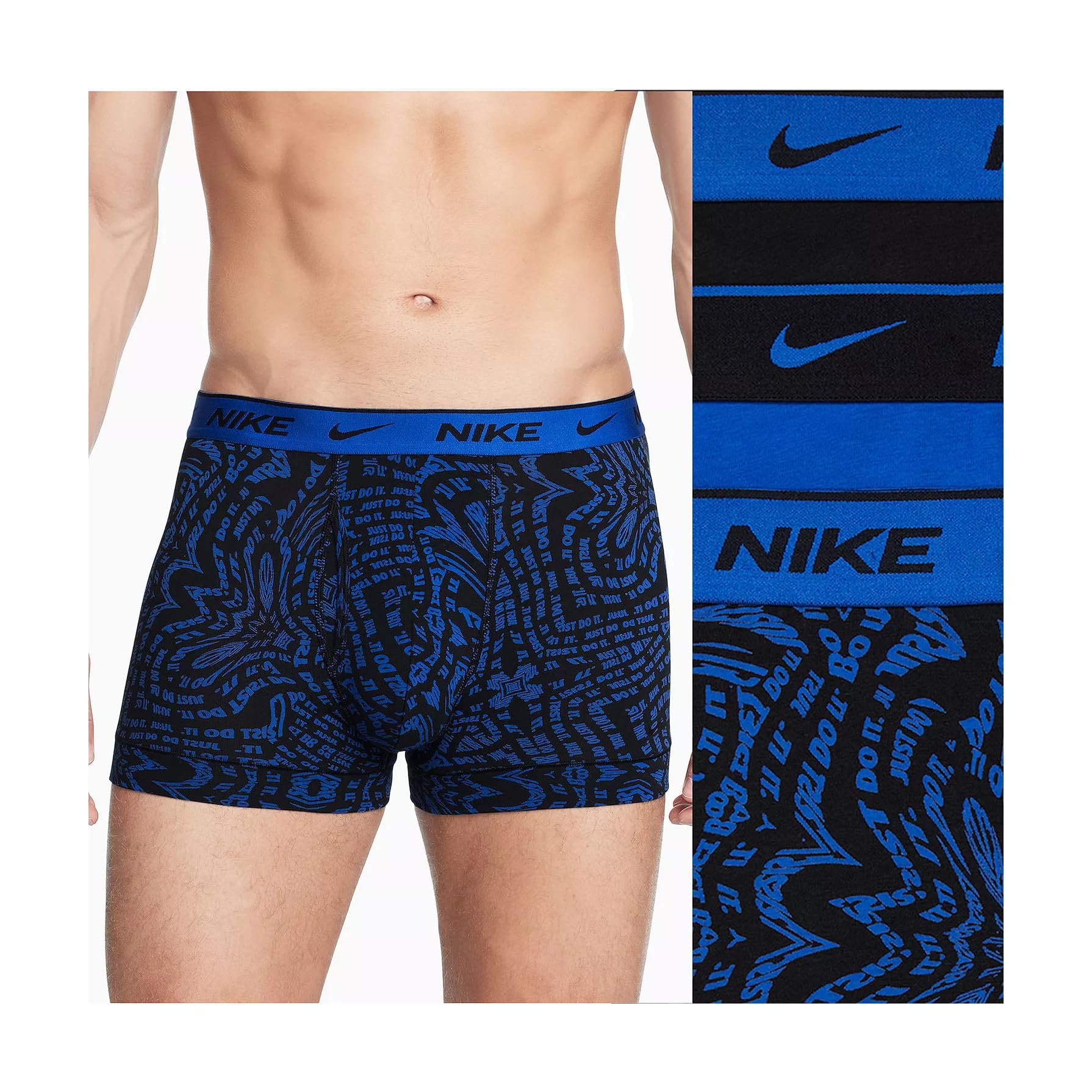 Nike Dri-FIT Essential Cotton, paquete de 3 calzoncillos elásticos de 4" para hombre 