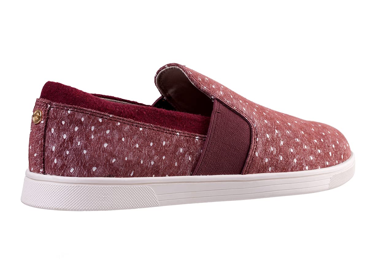 Spenco Santa Cruz Avestruz, Borgoña, 8,5 W para mujer