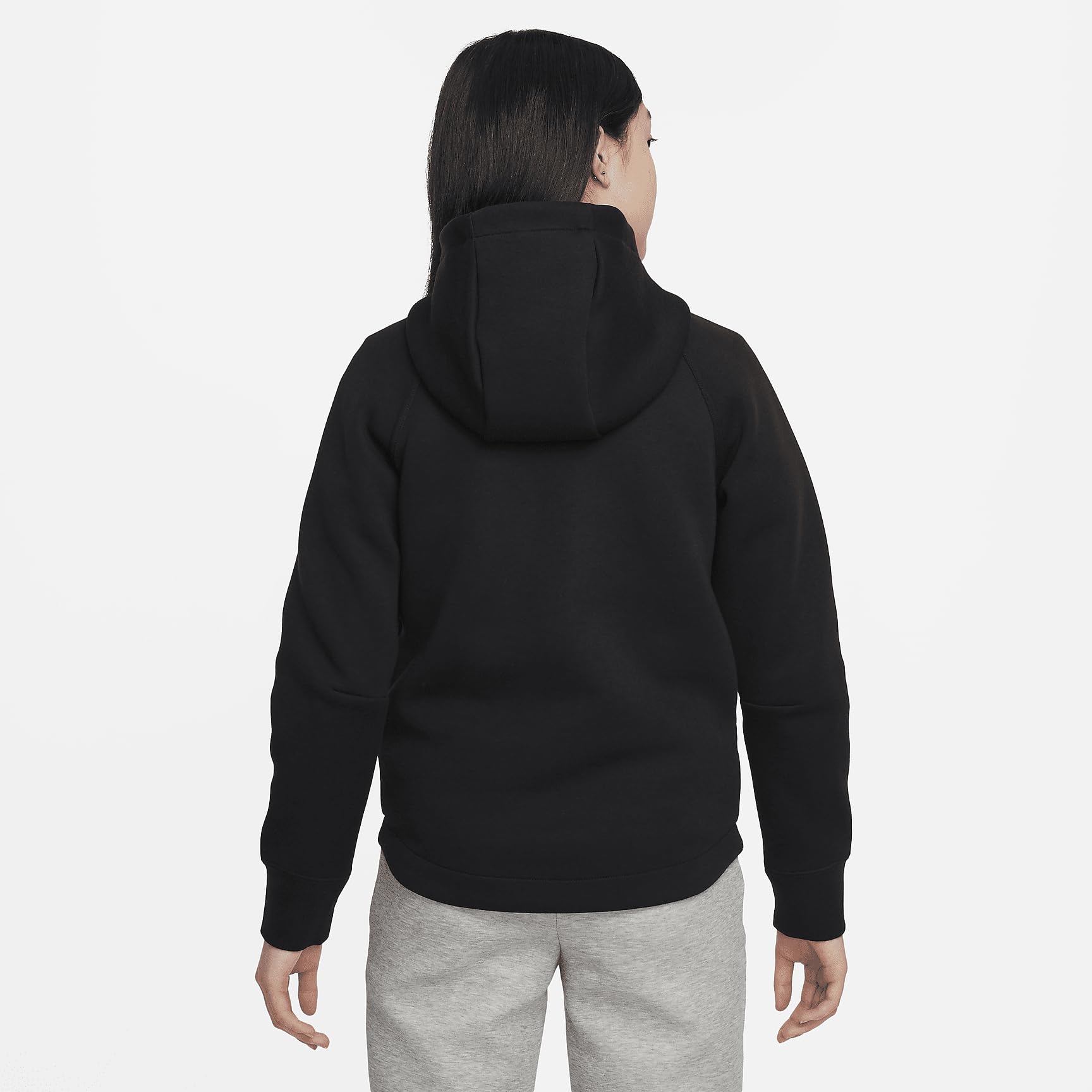 Nike NSW Tech Fleece Sudadera con capucha y cremallera completa para niña (niños pequ