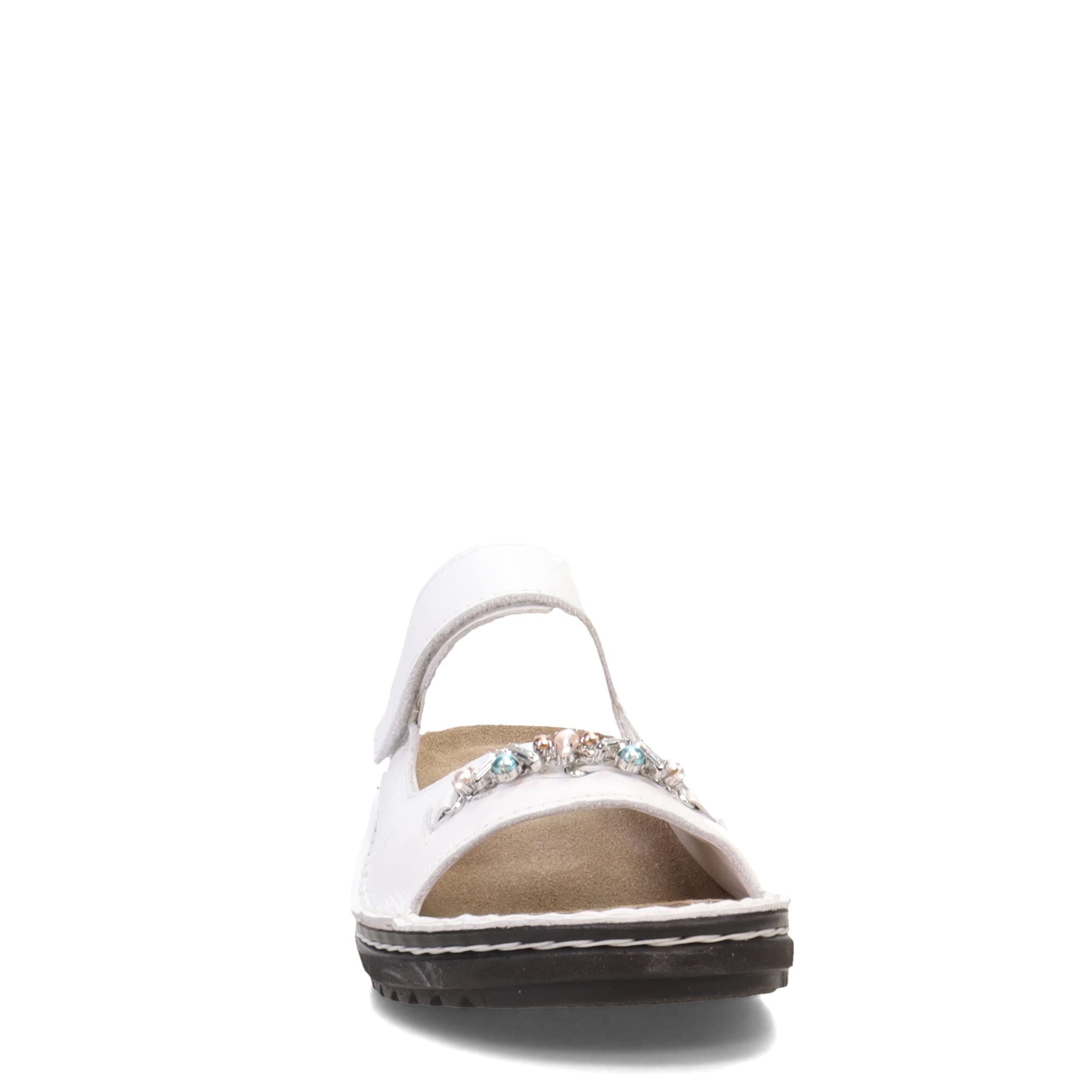 NAOT Footwear Johanna Sandalia para mujer, color blanco perla, Lthr 10-10.5 M US