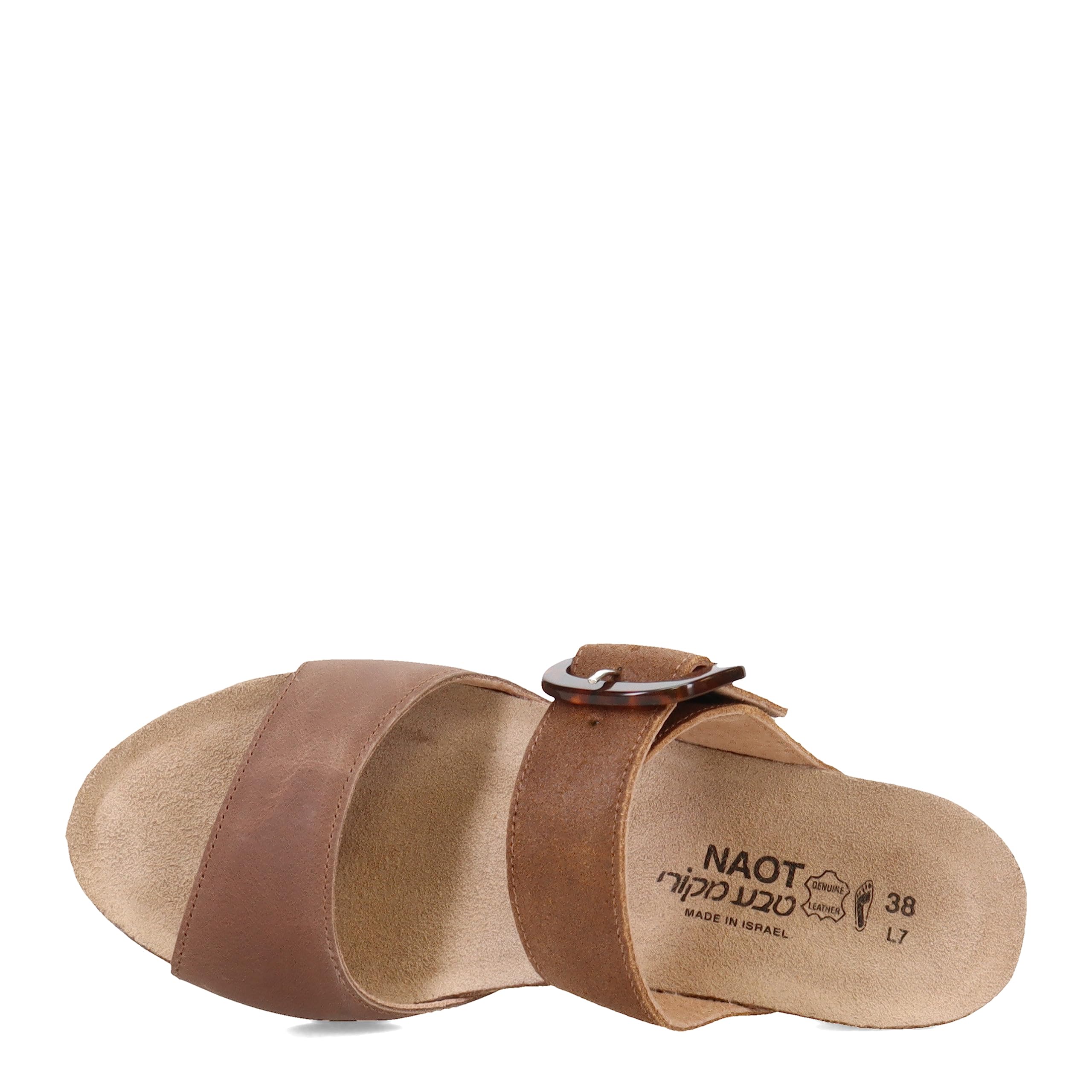 NAOT Kingdom Sandalia para mujer Nubuck de corteza aceitosa/ante marrón antiguo 10-10