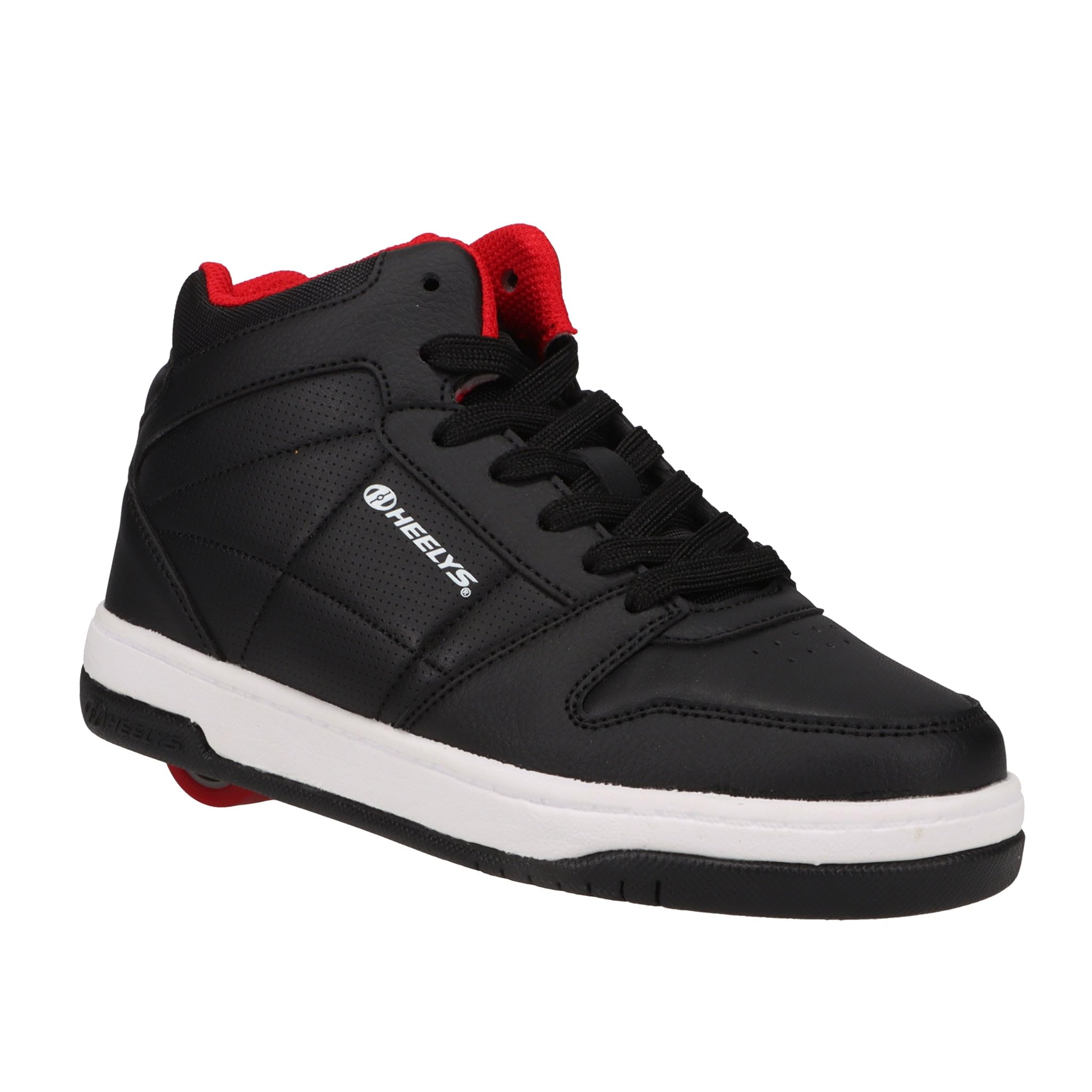 HEELYS Sector High (niño pequeño/niño grande/adulto) Negro/Vector Rojo/Blanco 2 Niño 