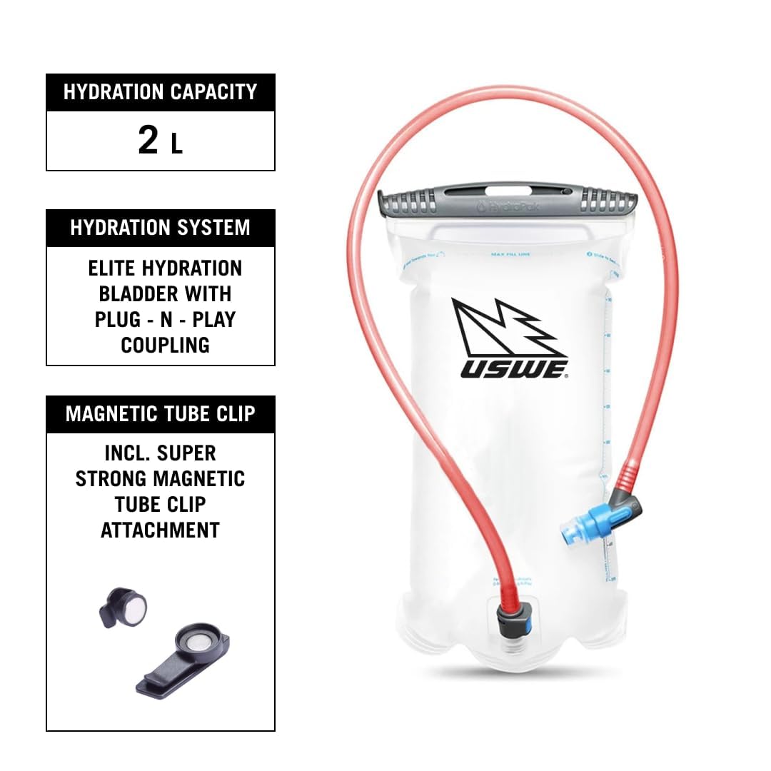 Paquete de hidratación USWE Moto Hydro, con vejiga de agua, una mochila de alta gama,