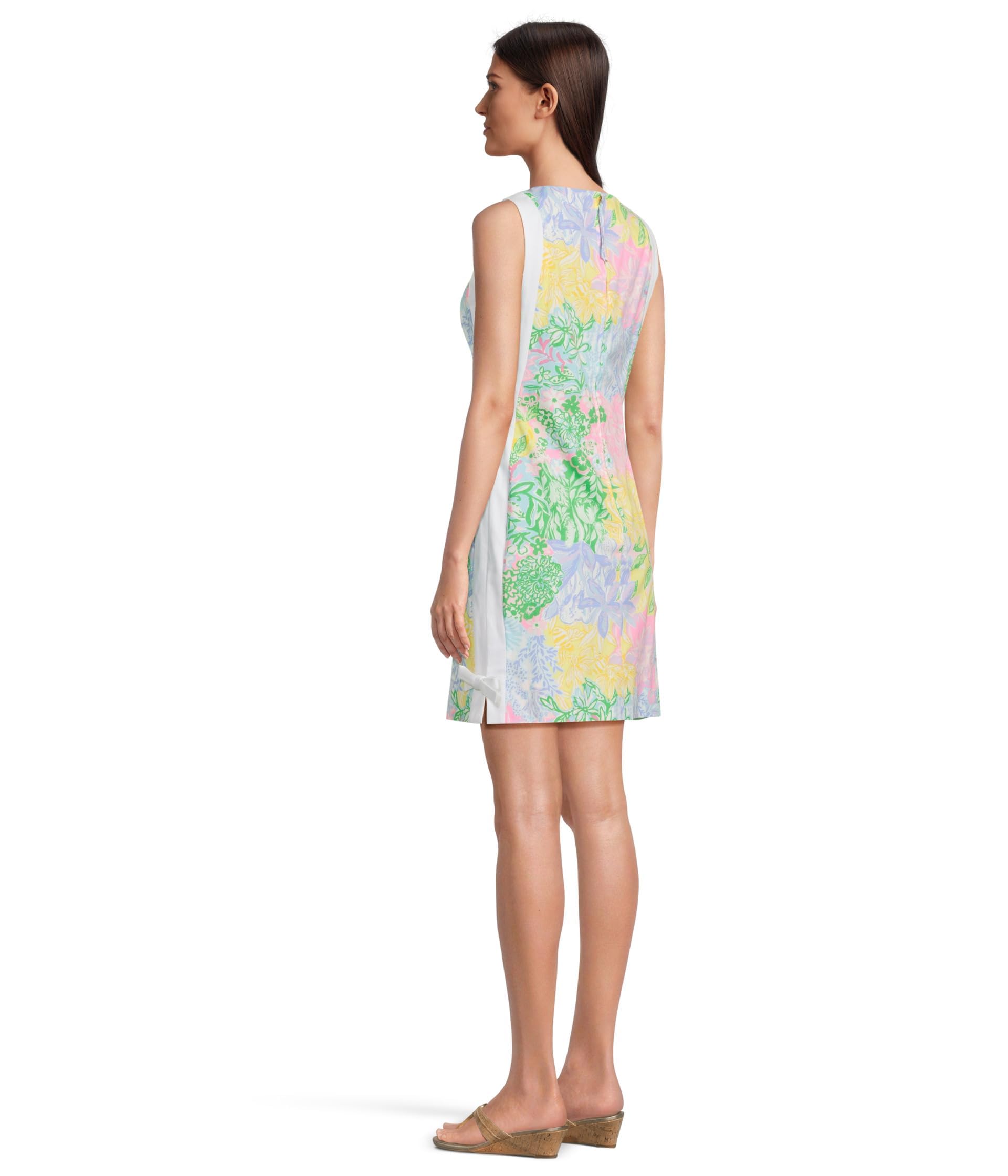 Lilly Pulitzer Beckler Stretch Shift Multi Bright Delight Parche 4 para Mujer