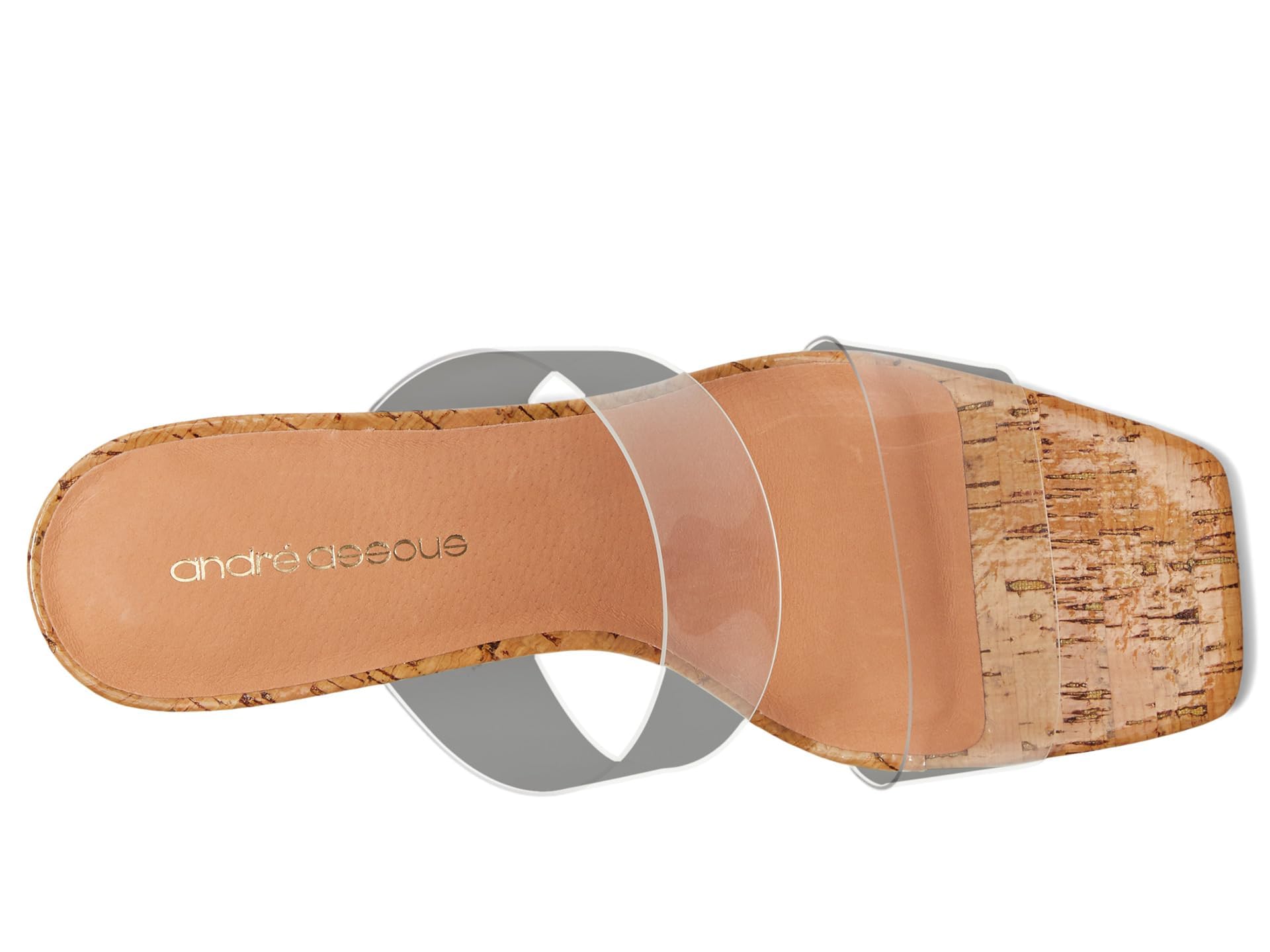 Andre Assous Drew Sandalia de tacón para Mujer, Transparente, 9