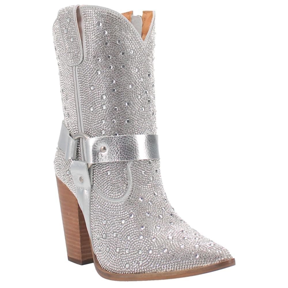 Botín Dingo Crown Jewel de Piel Plata 9 B (M)