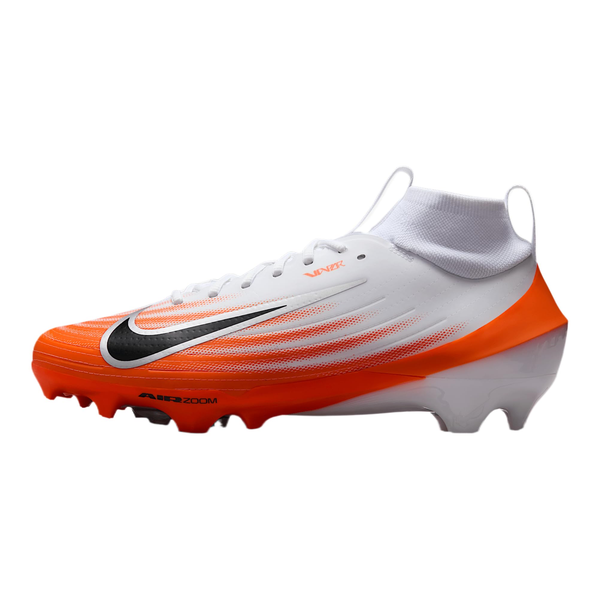 Zapatos de fútbol Nike Vapor Pro 1 (HM8850-103, blanco/naranja seguridad/plateado met