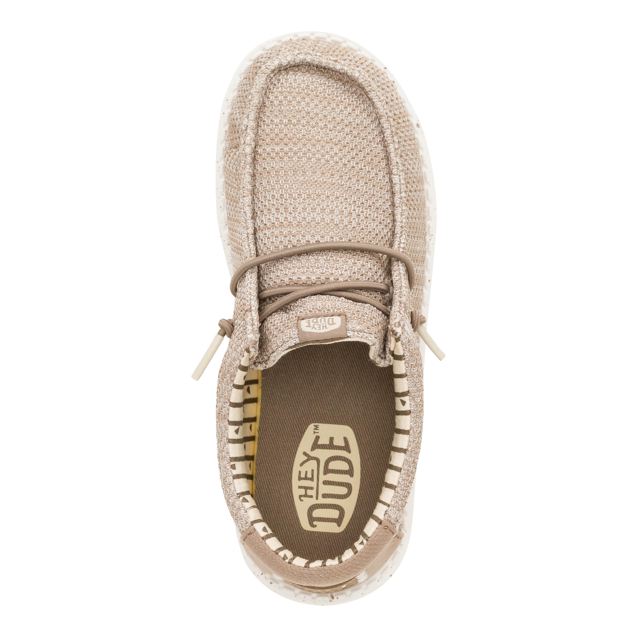 HEYDUDE Zapato sin cordones Wally Stretch Sox para niño, color nogal, talla 11 | Zapa