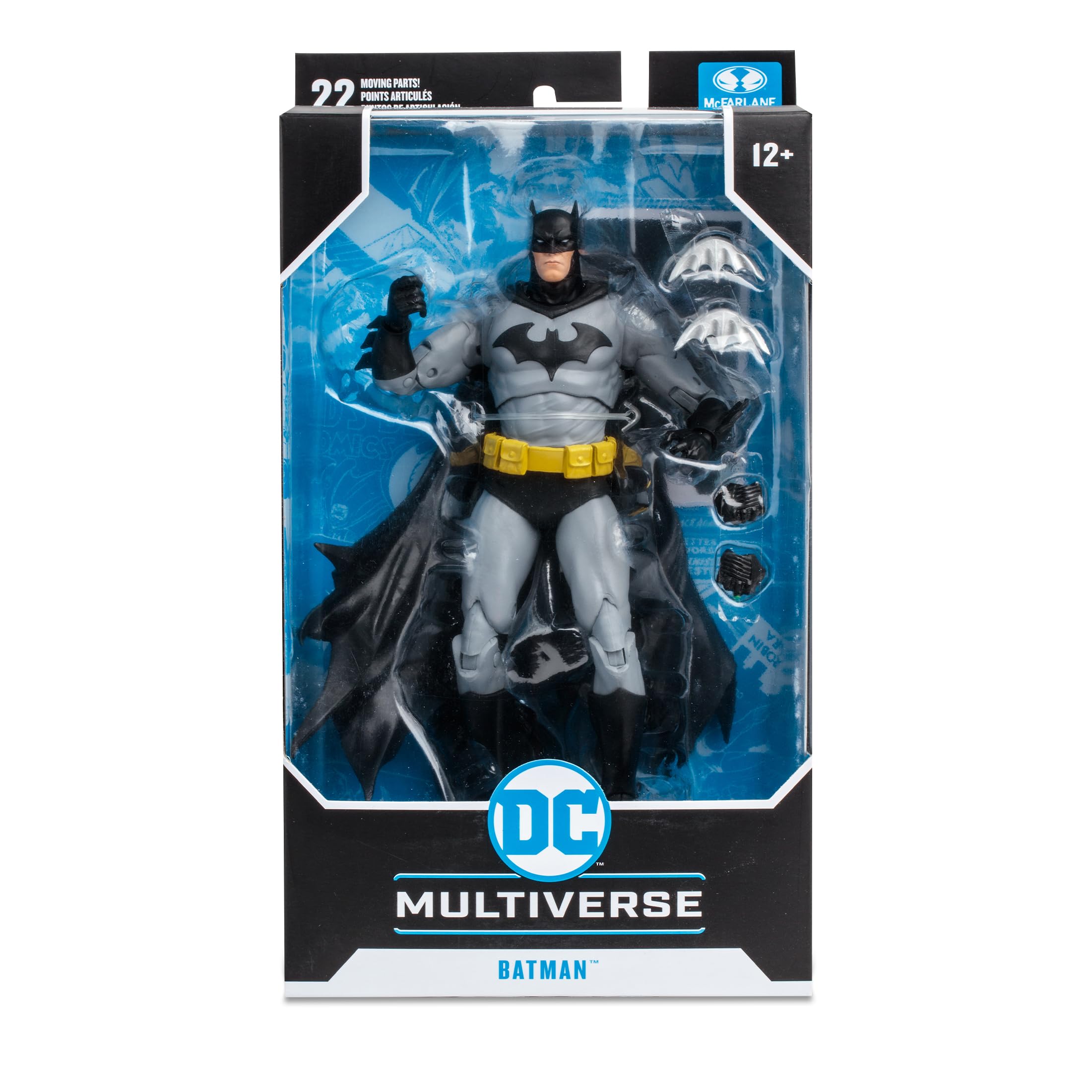 Figura McFarlane Batman de 7" (Silencio) (Negro/Gris)