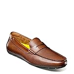 Florsheim Motor Moc Toe Penny Driver Slip On para hombre, 10.5 D(M) US, Coñac