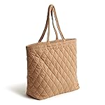 Vera Bradley Bolso tote original de sarga Performance para mujer, ojo de tigre, talla