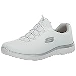 Skechers Summits, Zapatillas para Mujer, Blanco/Plata=WSL, 10