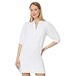 Lilly Pulitzer, Mujeres, Mialeigh Codo Manga Lino, Resort Blanco, 2